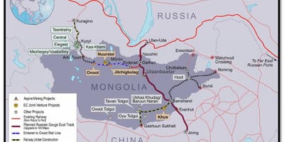 Мангольская жалезная дарога карта